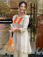 Roman Silk Kurti Set - Tradition Meets Luxury