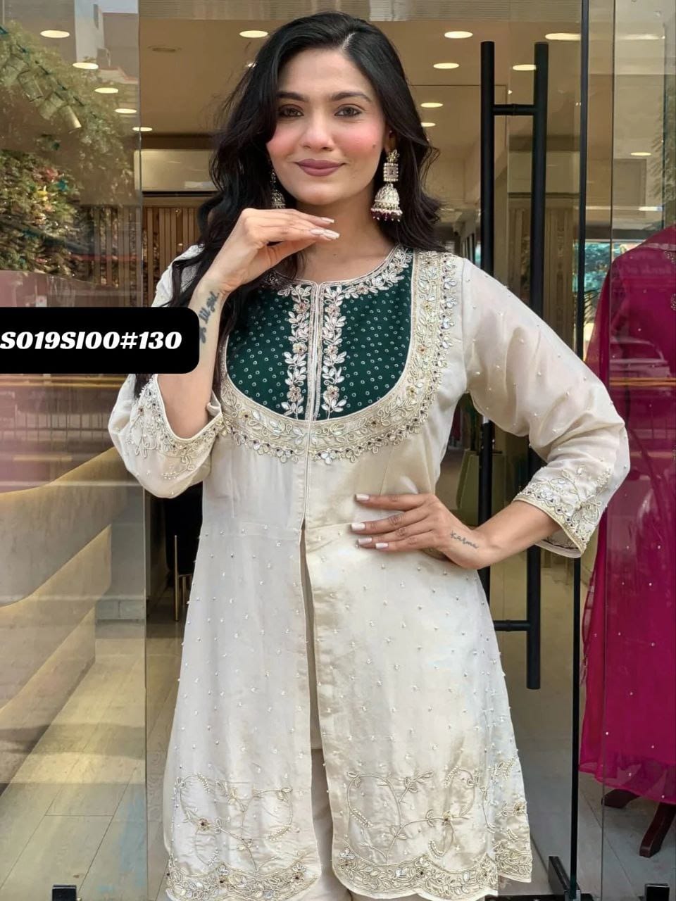 Roman Silk Kurti Set - Tradition Meets Luxury