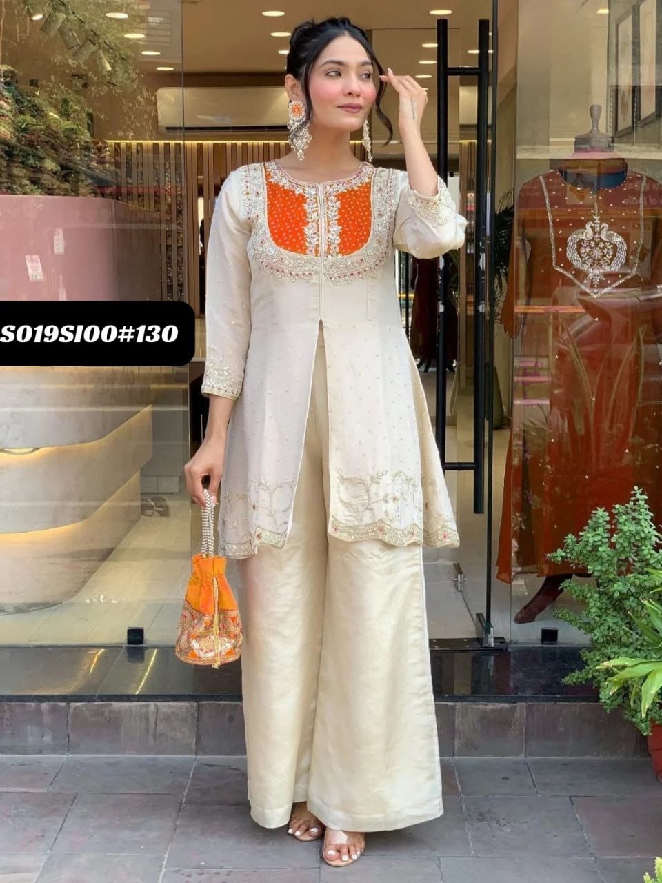 Roman Silk Kurti Set - Tradition Meets Luxury