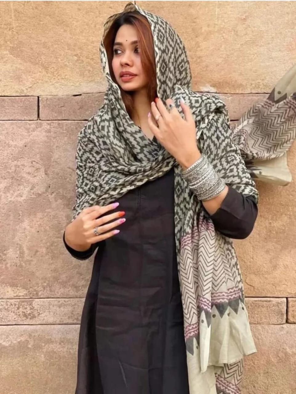 Cotton Kurti With Dupatta & Bottomwear