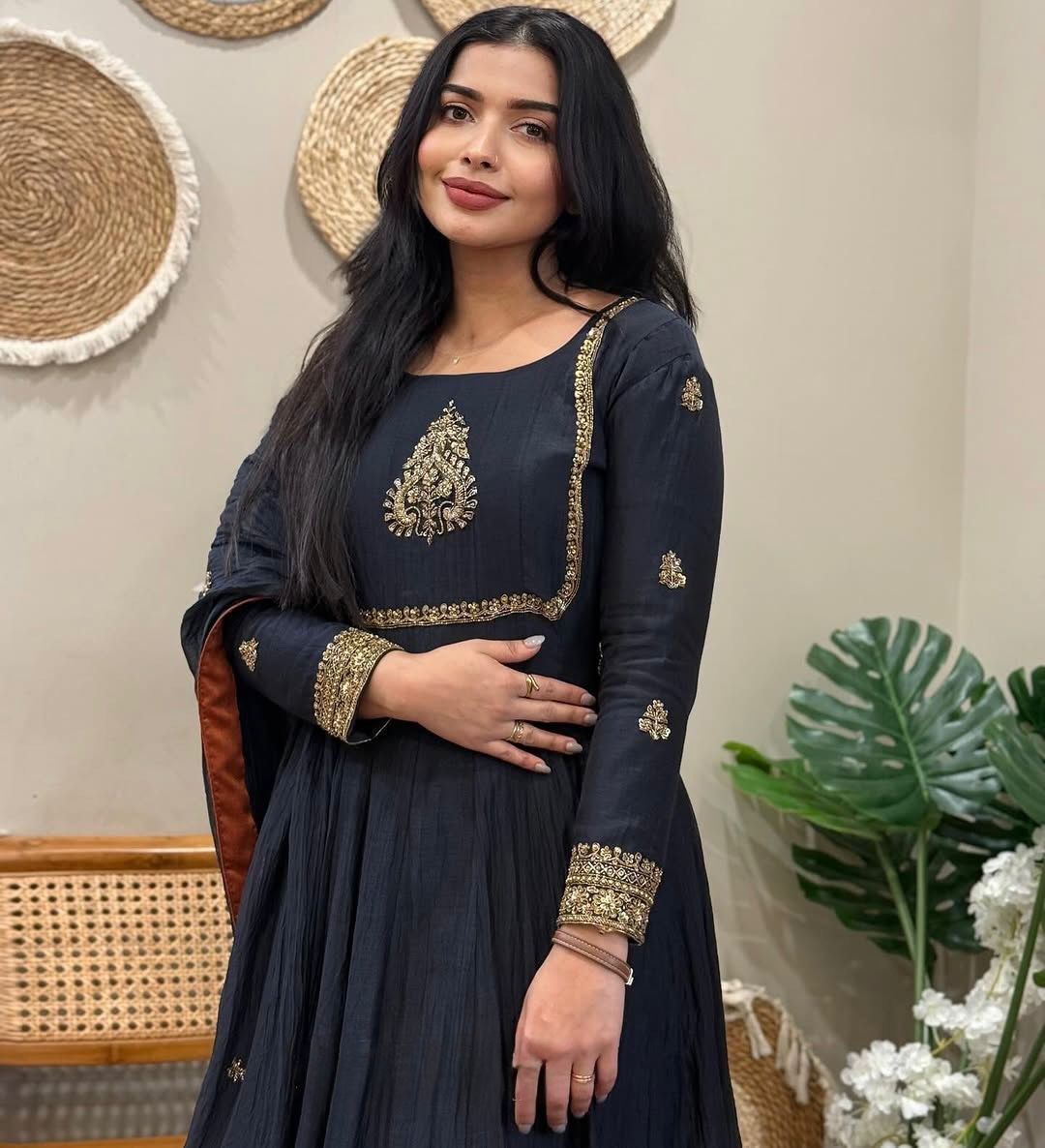 Full Sleeve Embroidered Ethnic Wear Set