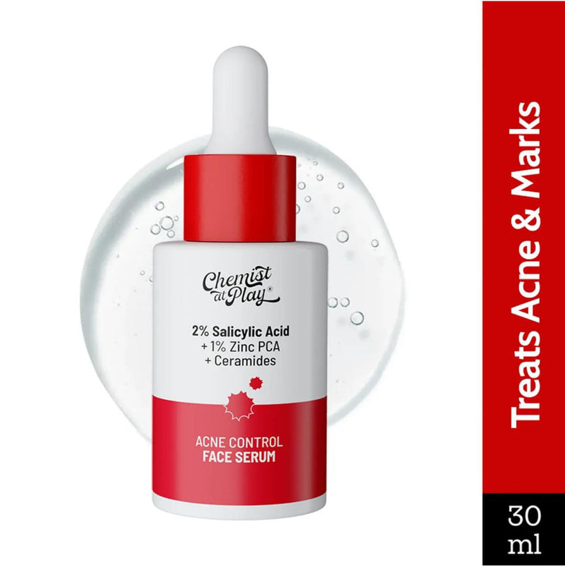 Chemist at Play. Face Serum Treats Active Acne, Controls Excess Oil | 30ml