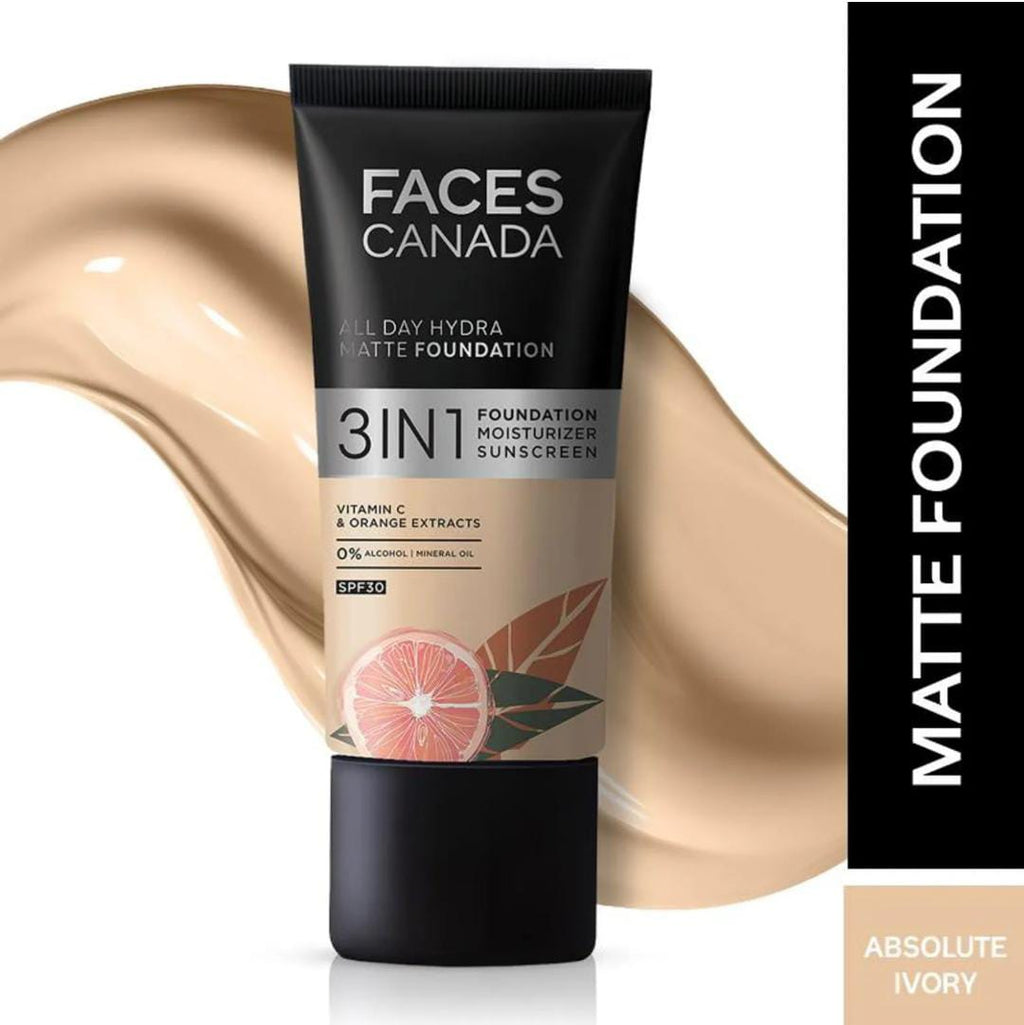 3 In 1 All Day Hydra Matte Foundation Absolute Ivory 012 | 25ml