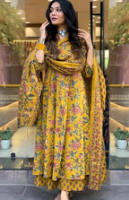 Printed Rayon Kurta with Three-quarter sleeves