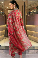 Printed Rayon Kurta with Three-quarter sleeves