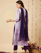 Multicolor Rayon Kurta set with Delicate Floral Embroidery