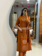 Pure Mul Cotton Top & Pant With Dupatta Set