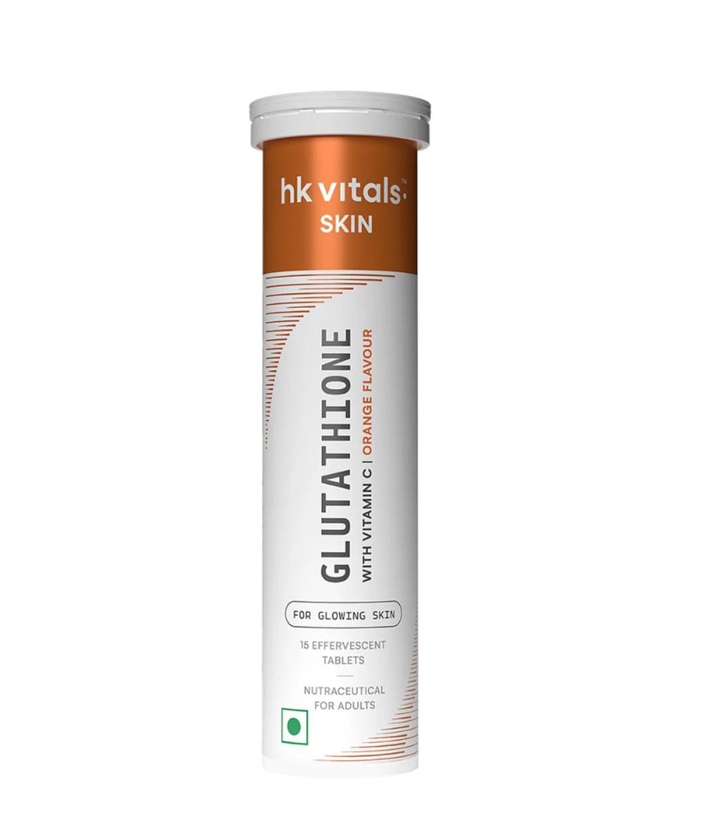 HK Vitals Glutathione Effervescent Tablets Orange | 15 Tablets