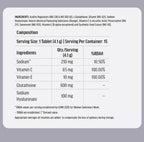 HK Vitals Glutathione Effervescent Tablets Orange | 15 Tablets