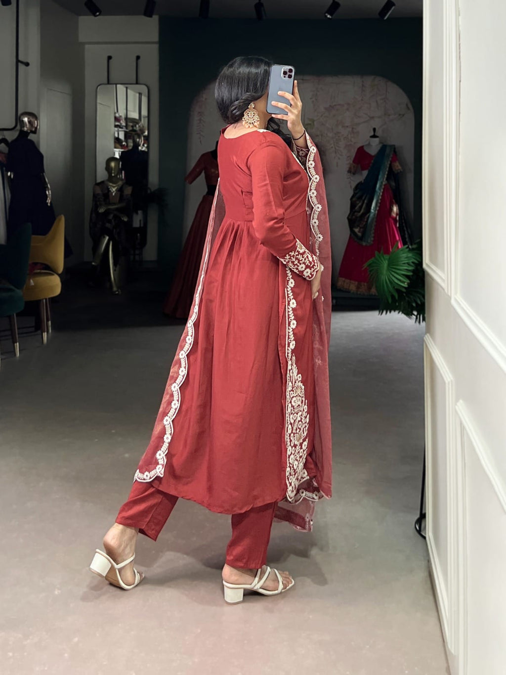 Maska Cotton Embroided Shalwar & Bottom wear + Duppatta