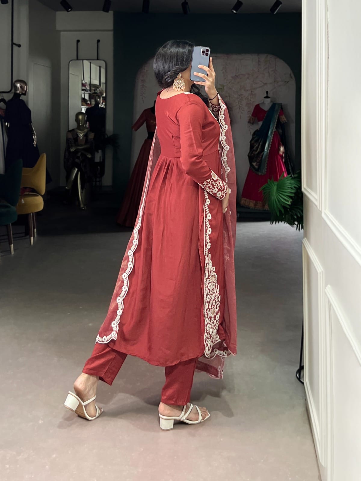 Maska Cotton Embroided Shalwar & Bottom wear + Duppatta