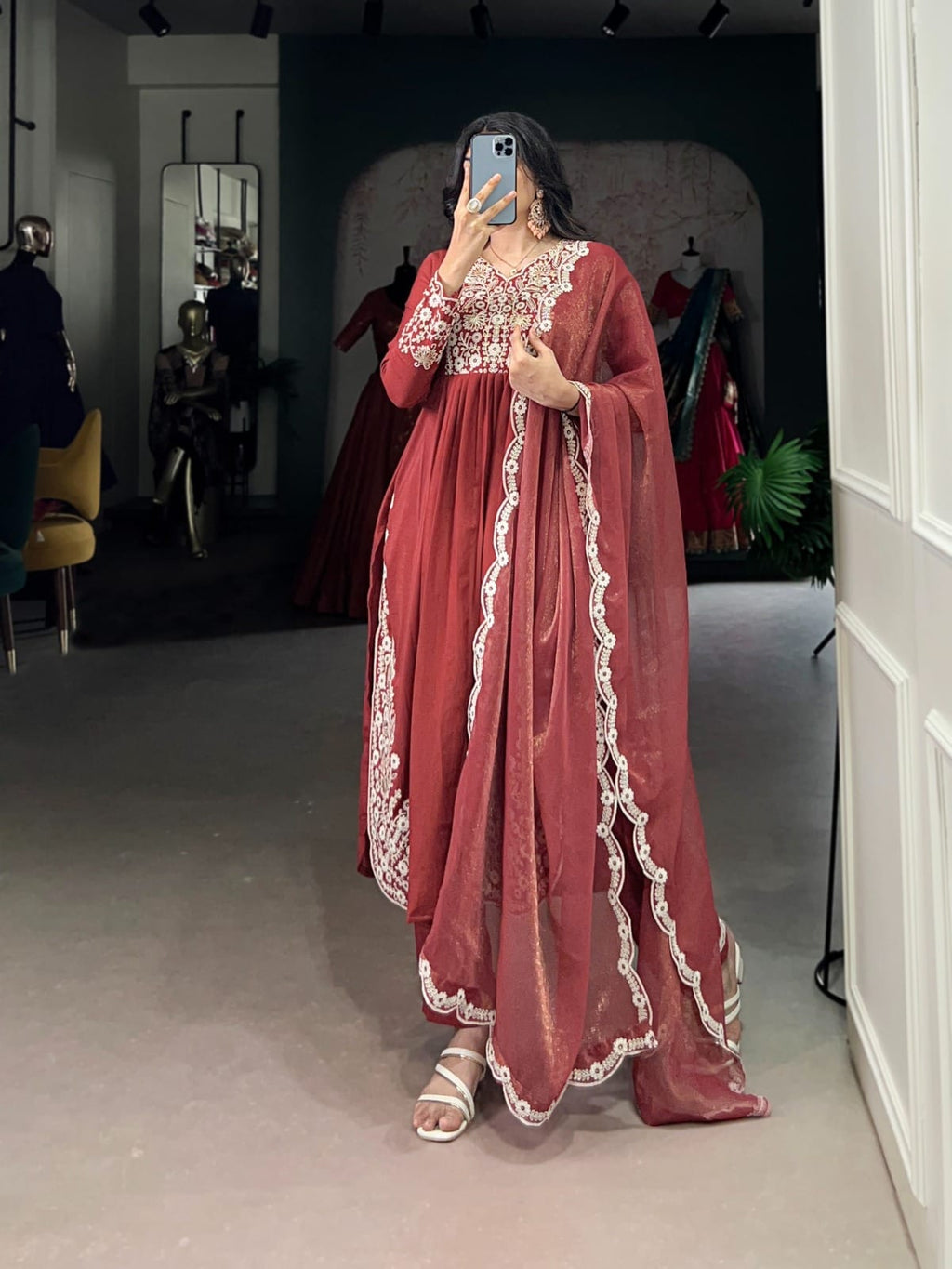 Maska Cotton Embroided Shalwar & Bottom wear + Duppatta