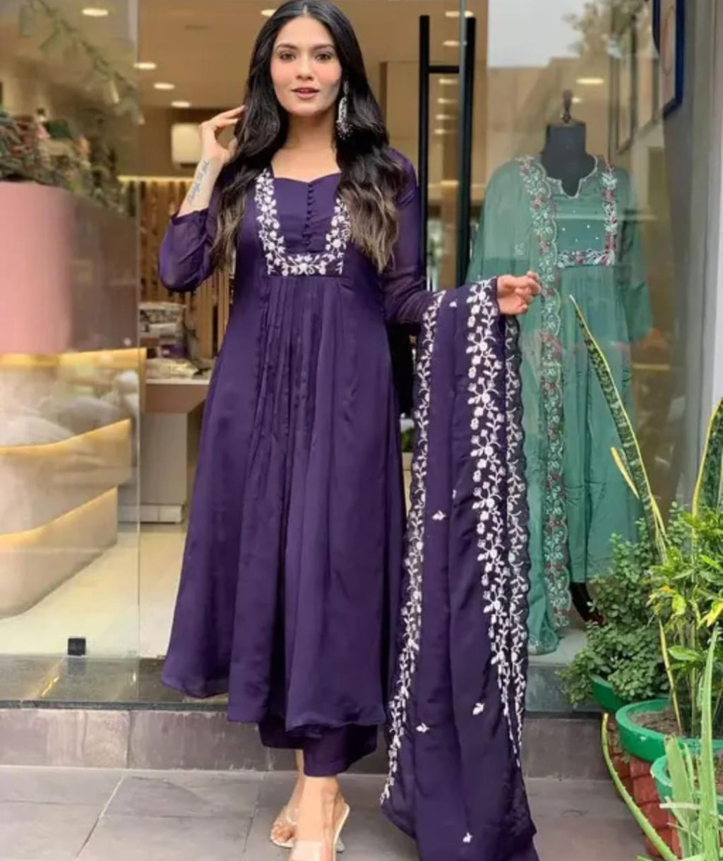 Women's Rayon Kurti Pant With Dupatta