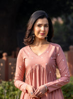 Aliya Cut Floral Embroidery Kurta Pant Set