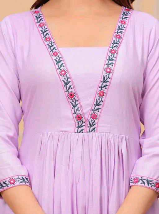Breathable Rayon Kurtis with three-quarter sleeves