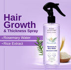 Bare Anatomy. Rosemary Water Spray for Hair Growth with Rice water, 100% Natural Extract | 200ml