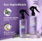 Bare Anatomy. Rosemary Water Spray for Hair Growth with Rice water, 100% Natural Extract | 200ml