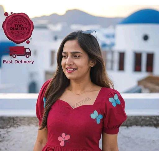 Butterfly Printed Rayon Kurtis