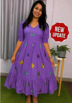 Butterfly Printed Rayon Kurtis