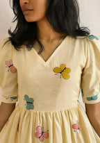 Butterfly Printed Rayon Kurtis