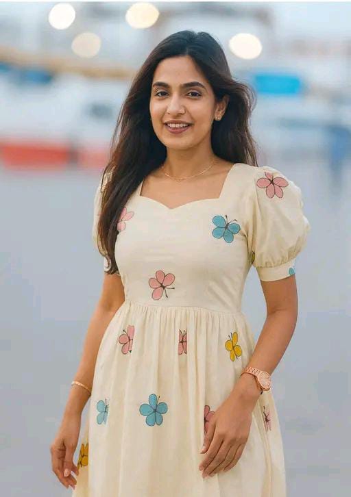 Butterfly Printed Rayon Kurtis