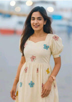 Butterfly Printed Rayon Kurtis