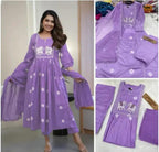 Georgette Kurti and Sharara Set