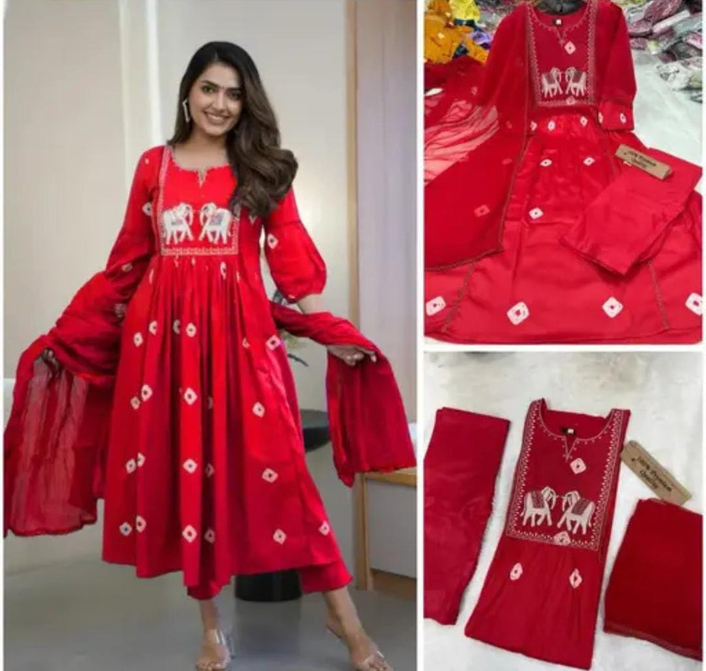 Georgette Kurti and Sharara Set