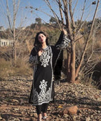 Black Top and Bottom with Dupatta – Heavy Embroidery Work