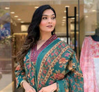 Printed Rayon Kurta with Three-quarter sleeves