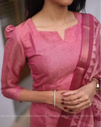 Bosaru Mosaic Top & Dupatta Set – Pink