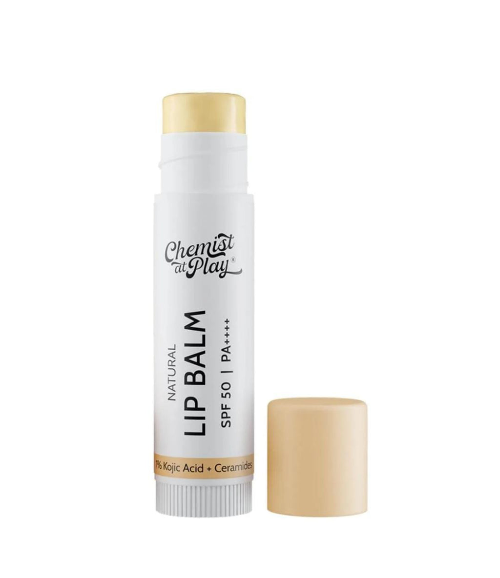 Chemist at Play. Natural Lip Balm SPF 50 Brightens & Repairs Chapped Lips 24HR Moisture | 4.5g