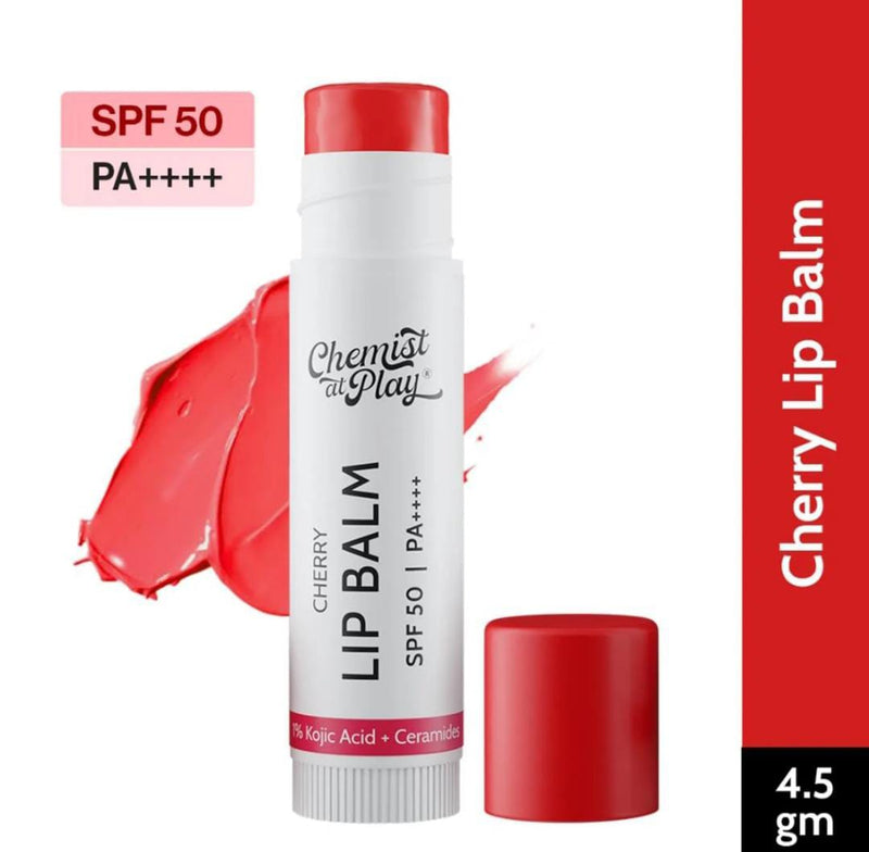 Chemist at Play. Natural Lip Balm SPF 50 Brightens & Repairs Chapped Lips 24HR Moisture | 4.5g