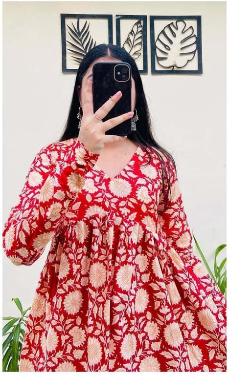 Cotton Printed Short Kurti