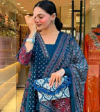 Rayon Printed Anarkali Kurti set