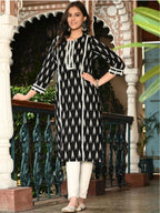 Printed cotton Straight Kurta