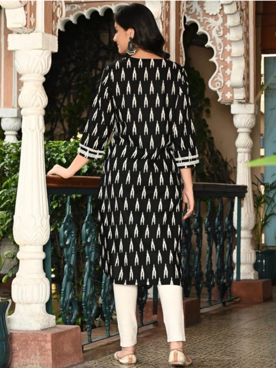 Printed cotton Straight Kurta