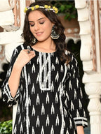 Printed cotton Straight Kurta
