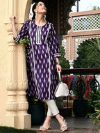 Printed cotton Straight Kurta