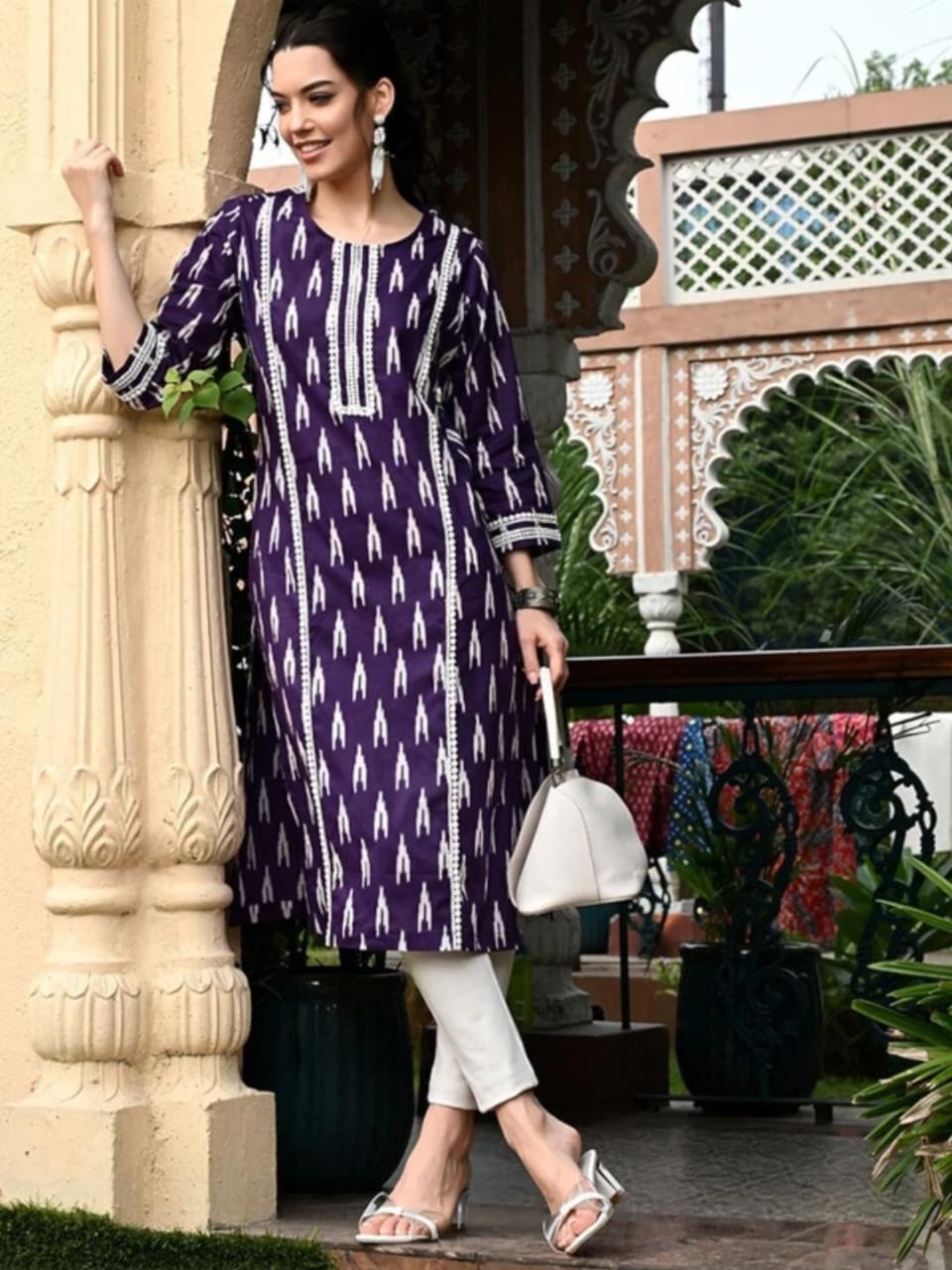 Printed cotton Straight Kurta
