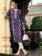 Printed cotton Straight Kurta