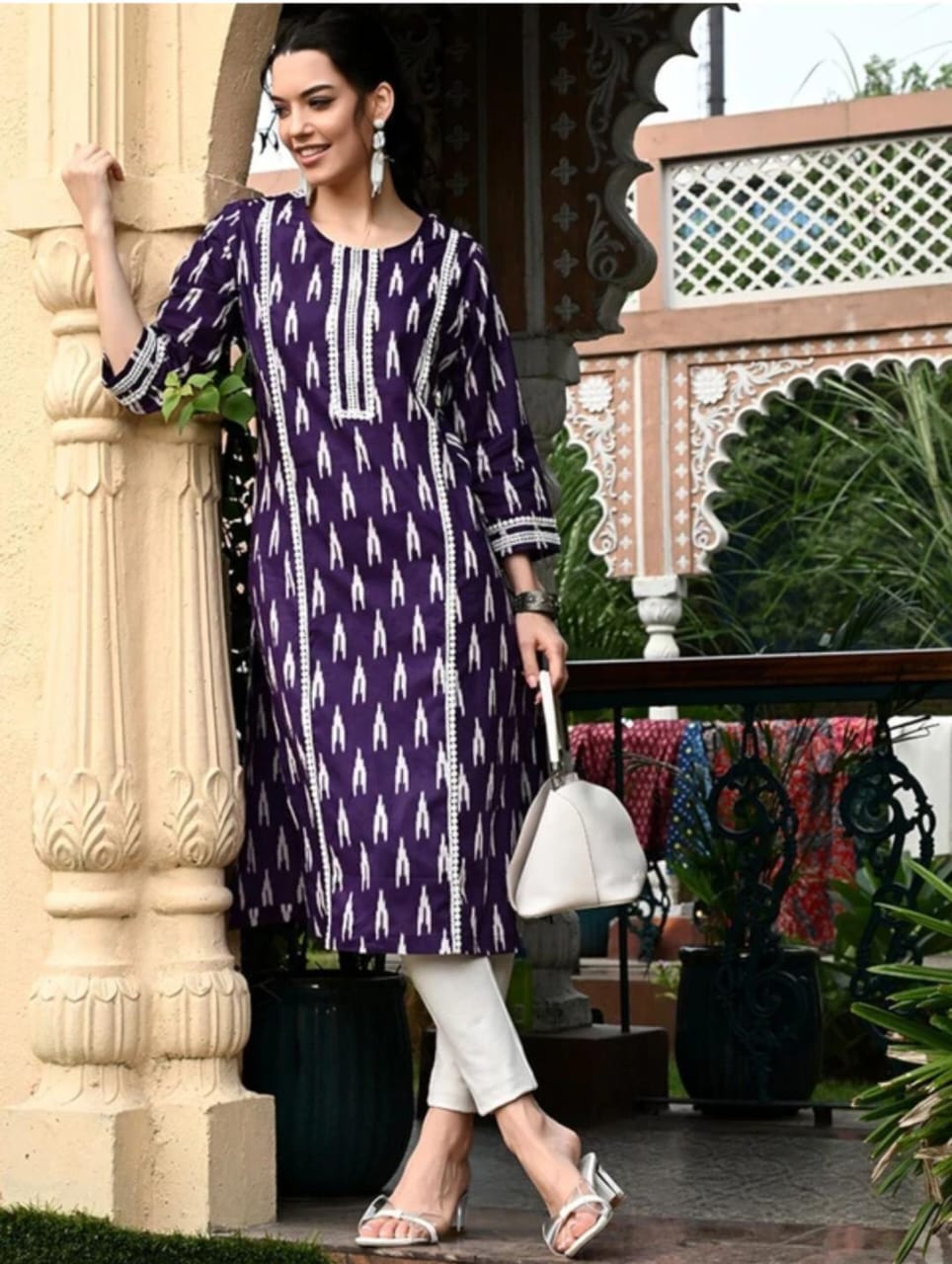 Printed cotton Straight Kurta