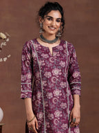 Pure Cotton Floral Kurta Pant Set