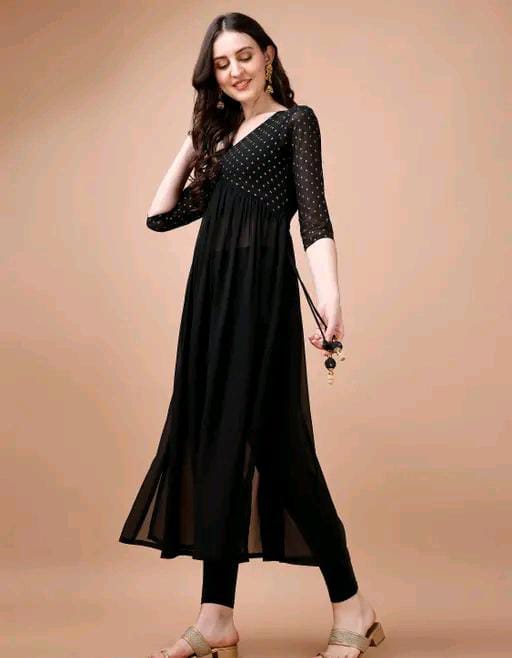 🌼Aakarsha Superior Georgette Kurti