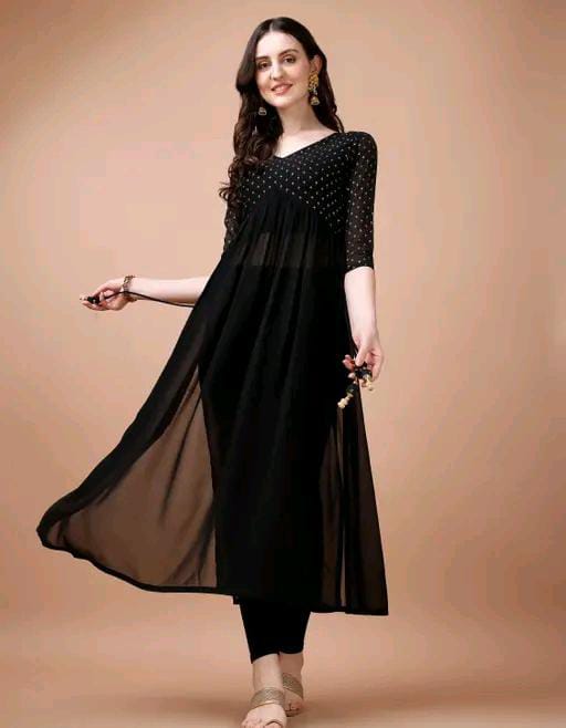🌼Aakarsha Superior Georgette Kurti