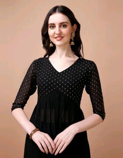 🌼Aakarsha Superior Georgette Kurti