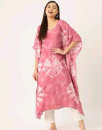 Aishani Graceful Crepe Kurti Ruddy Pink