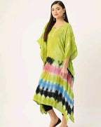 Aishani Graceful Crepe Kurti Chinese Green