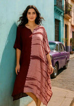 Aishani Graceful Crepe Kurti Blood Red