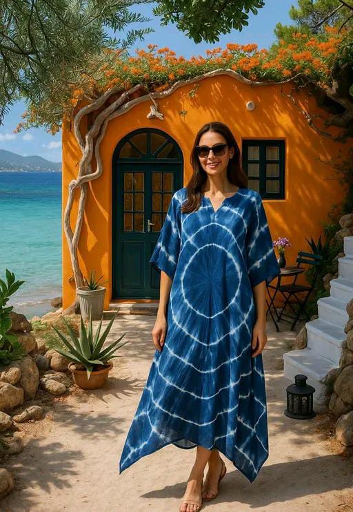 Aishani Graceful Crepe Kurti Prussian Blue